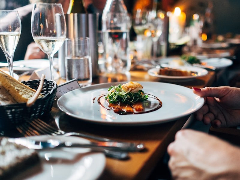 A refined single plated fine-dining course